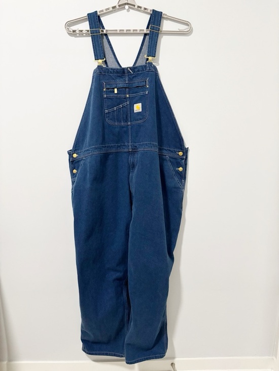 Carhartt Other - Carhartt Denim Work Bib Overalls Mens Size 54 Big and Tall Workwear Outdoor Farm